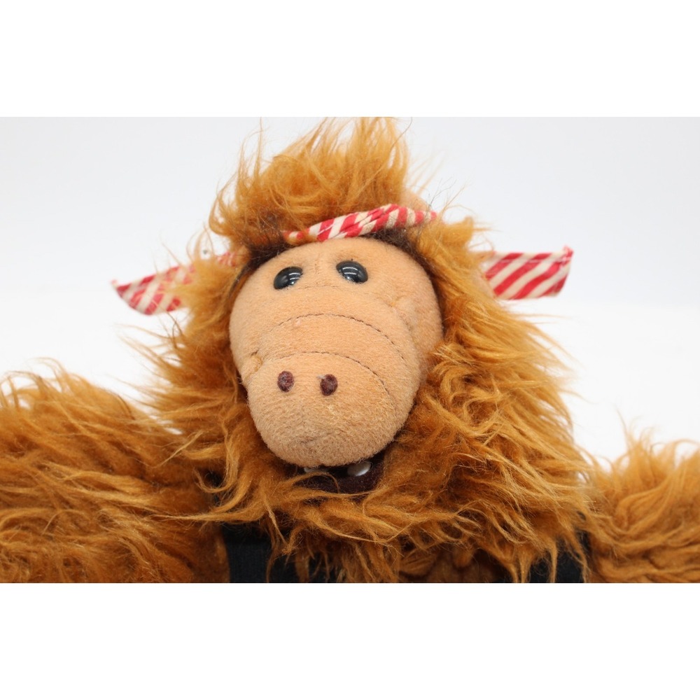 ALF Hand Puppet Born to Rock 1988 Burger King Plush Toy Headband Vintage - Picture 2 of 7